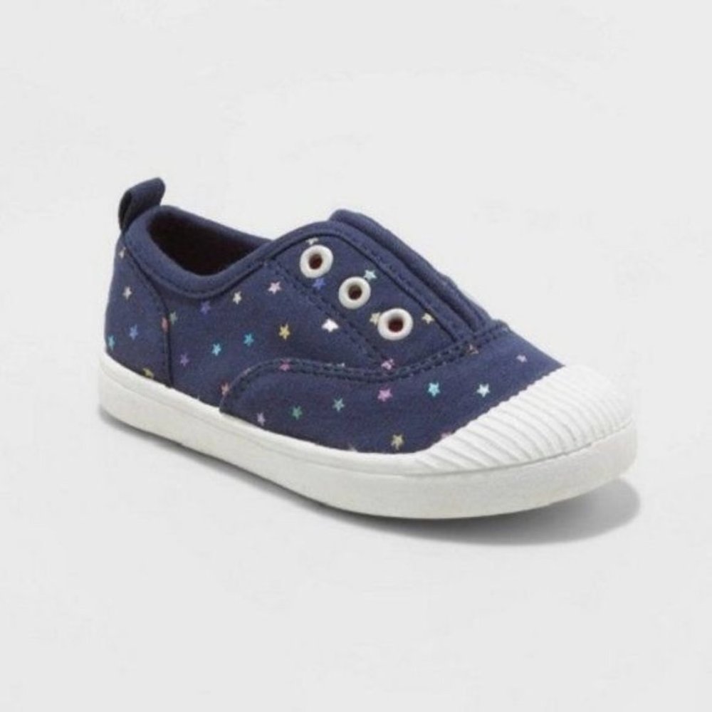 Cat & Jack Rainbow Stars Slip On Fashion Sneakers